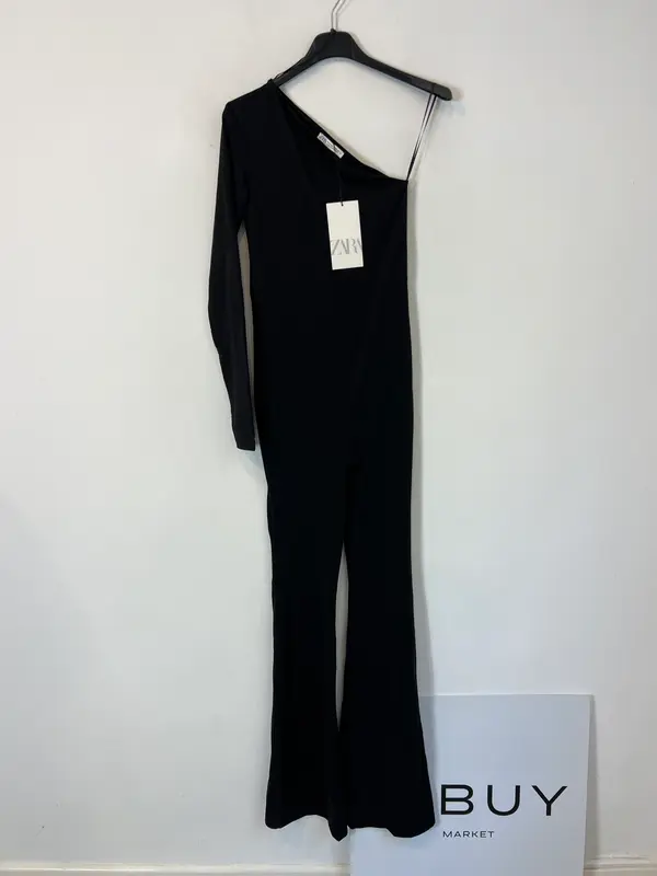 ZARA. Mono elástico negro asimétrico. T S