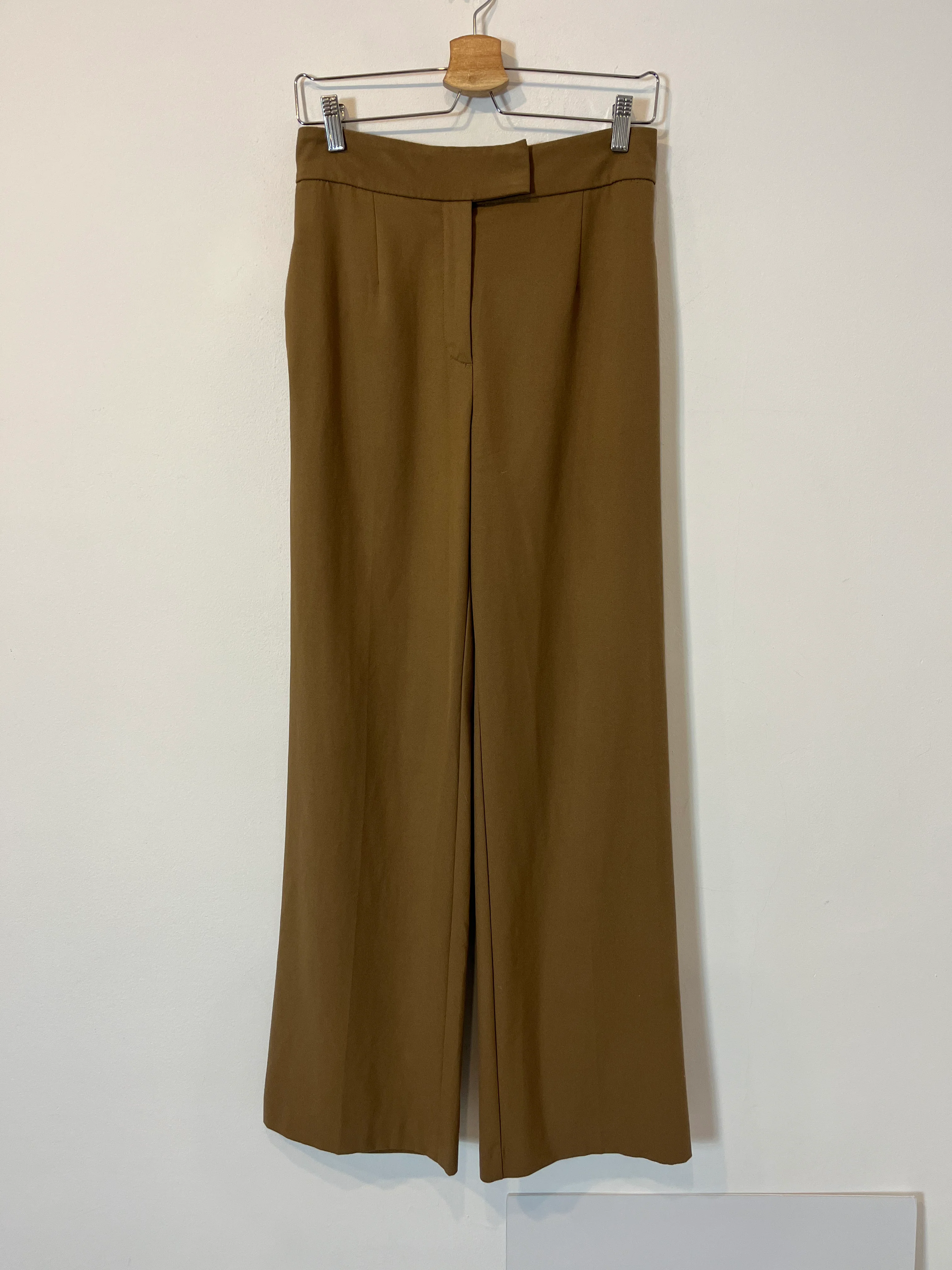 ZARA. Pantalón ancho marrón  T.s