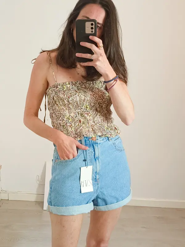 ZARA. Pantalón corto "mon shorts" T.38