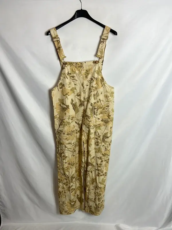 ZARA.Peto beige flores T.s