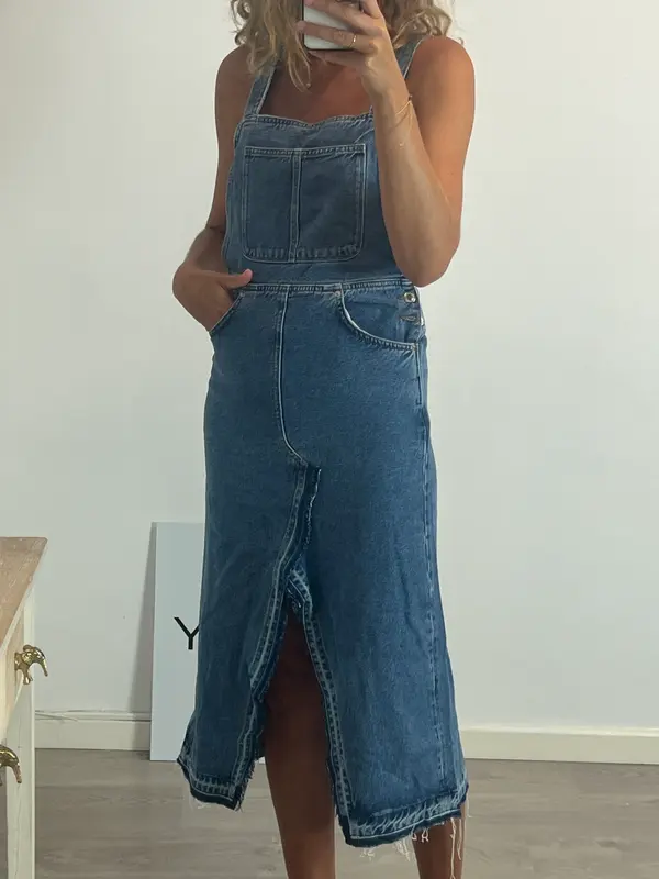 ZARA. Peto denim midi.