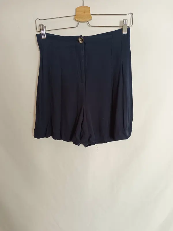 ZARA. shorts fluido azules T.s