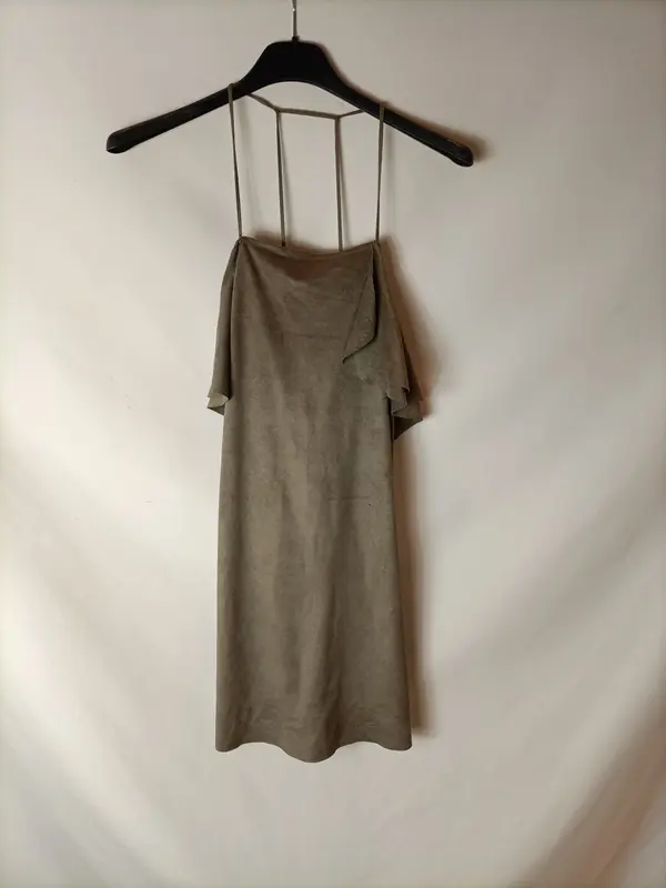ZARA. Top antelina volante. T S