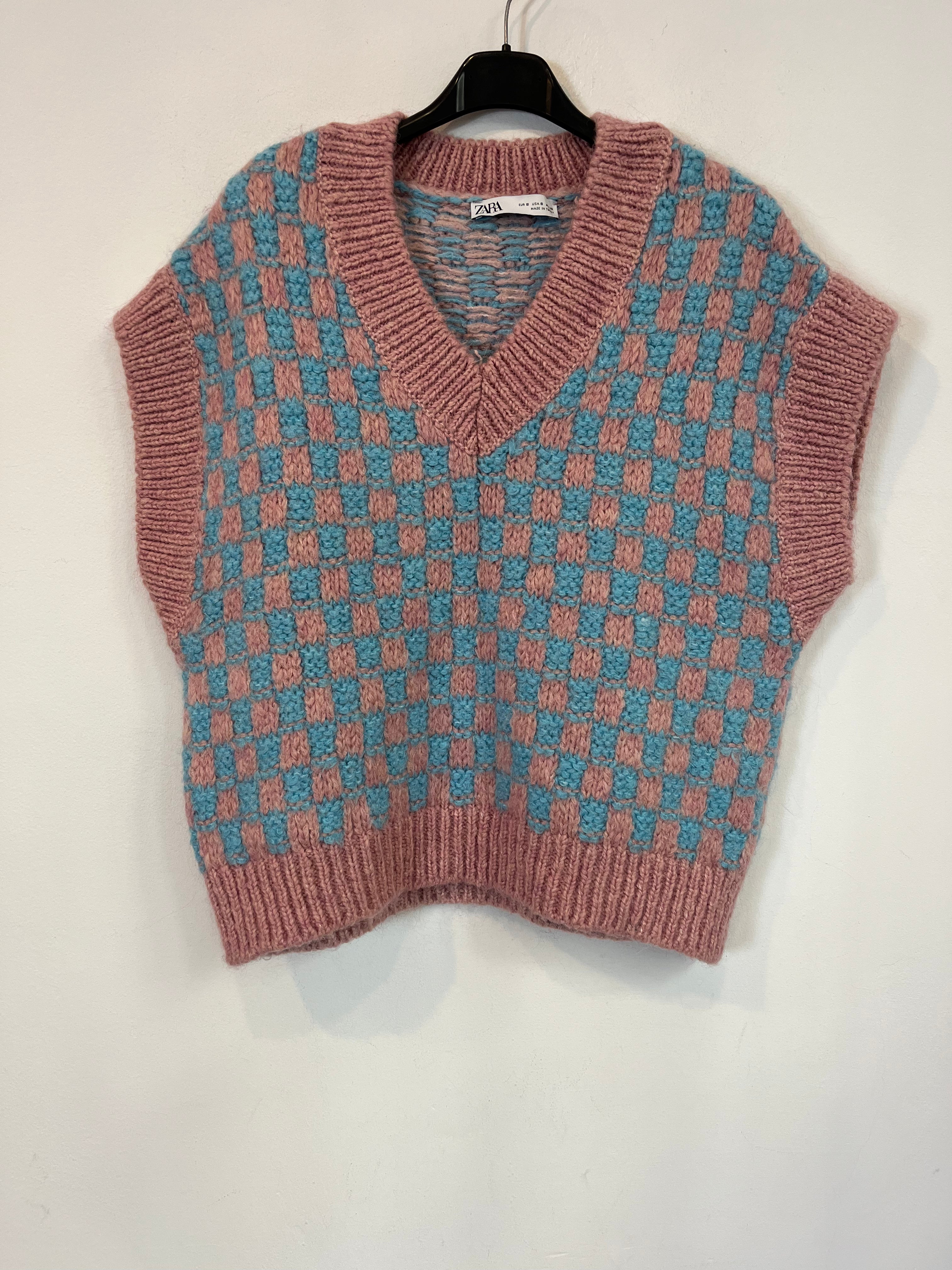 ZARA. Top punto bicolor. T S