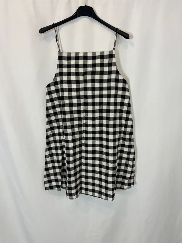 ZARA, Vestido corto cuadros. T XS