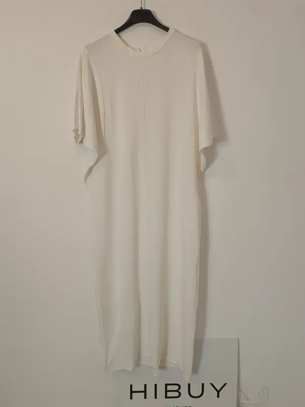 ZARA. Vestido largo blanco T.l