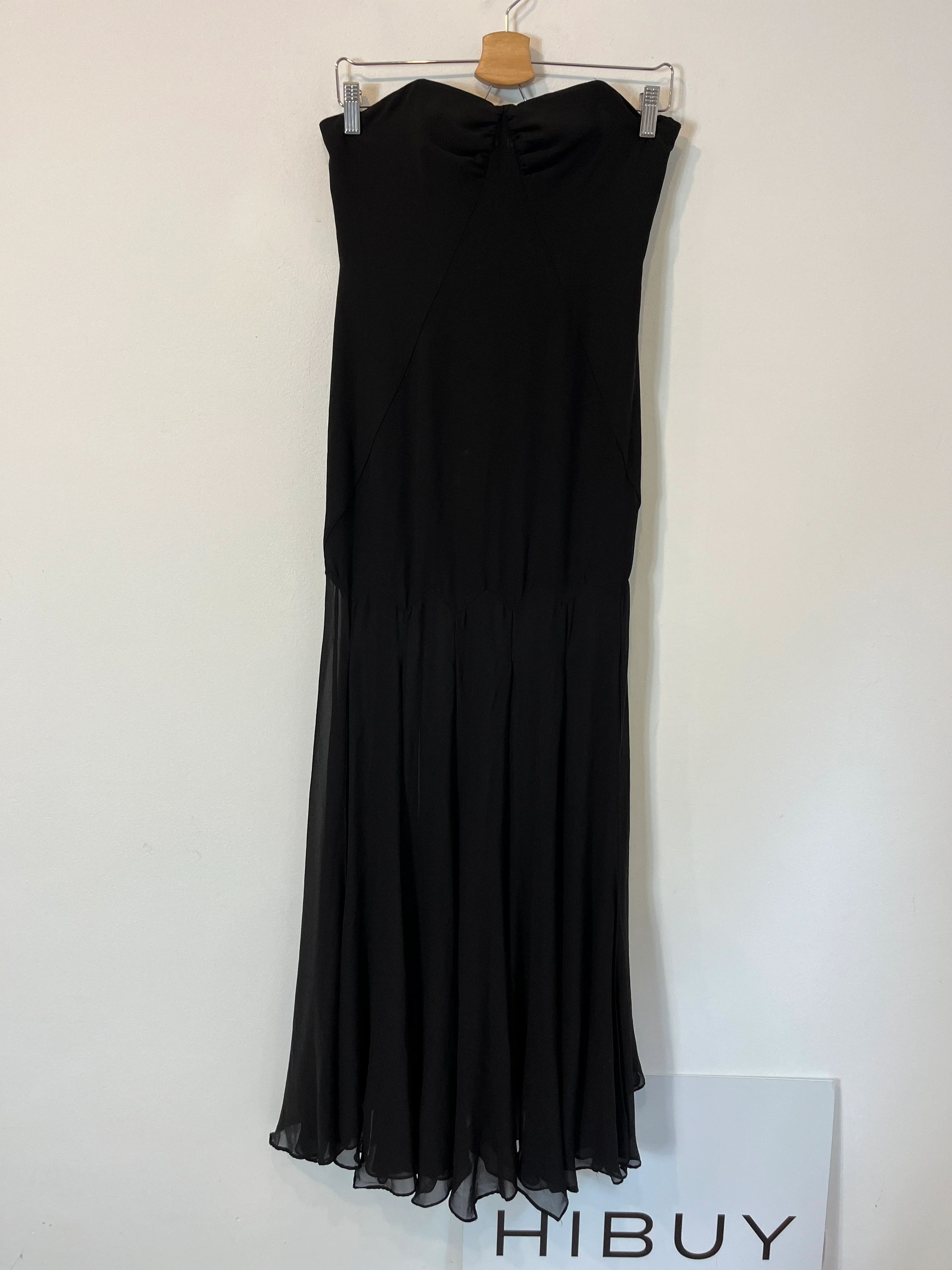 ZARA Vestido largo palabra de honor aberturas. T S