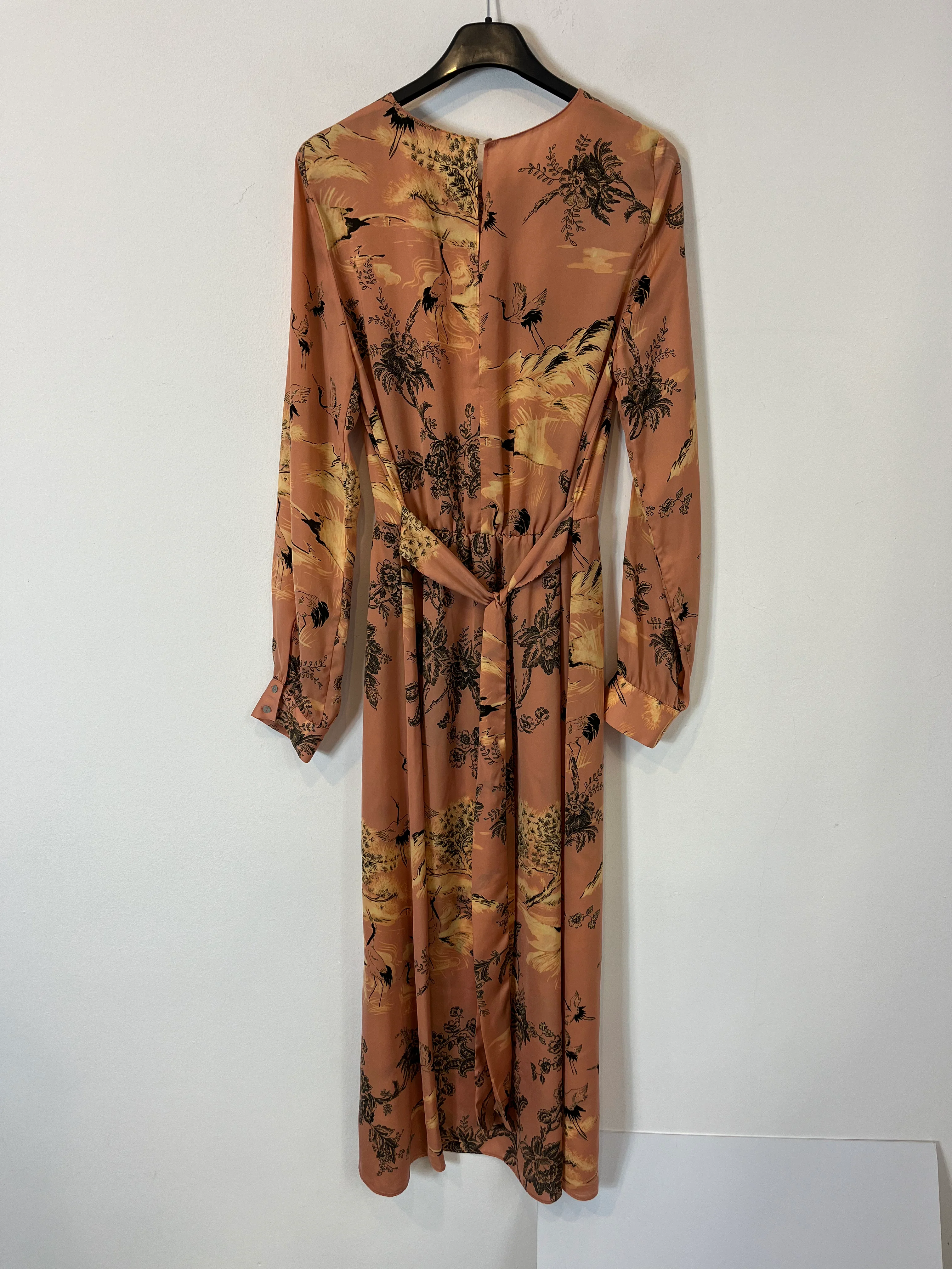 ZARA. Vestido midi estampado. T S