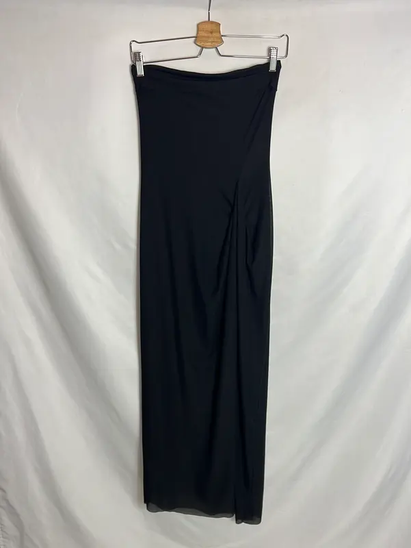 ZARA. Vestido negro palabra de honor T.s