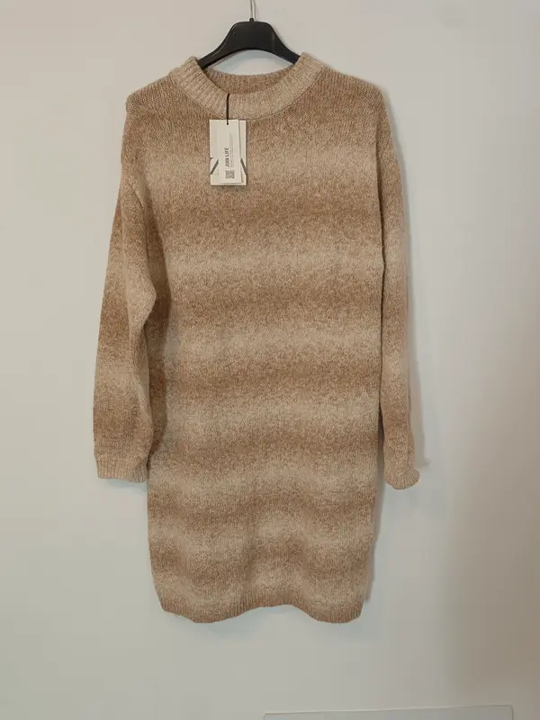 ZARA. Vestido punto jaspeado  T.13-14 años (xxs)