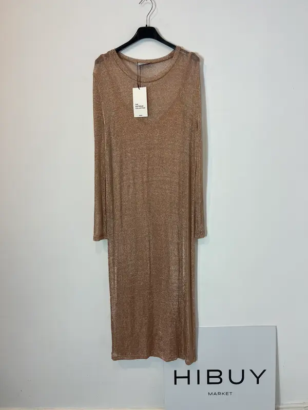 ZARA. Vestido textura brillo. T S