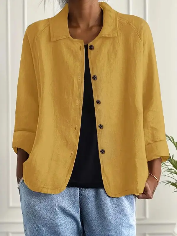 Zeffirine | Warm Ochre Blouse